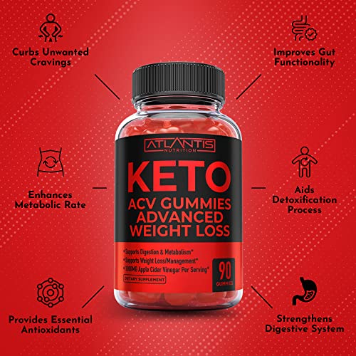 Keto ACV Gummies for Weight Loss - Supports Digestion, Advanced Weight Loss, Detox Atlantis Nutrition uk supplements
