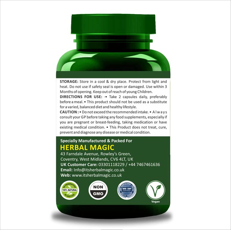 Herbal Magic's Pure & Natural Blend - Collagen Builder Capsules x 60 - Made from 17 Fruits Herbal Magic uk supplements
