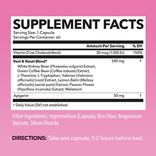 Night Time Fat Burner for Women | Weight Loss and Sleep Support Blend With Apigenin HAVASU NUTRITION uk supplements