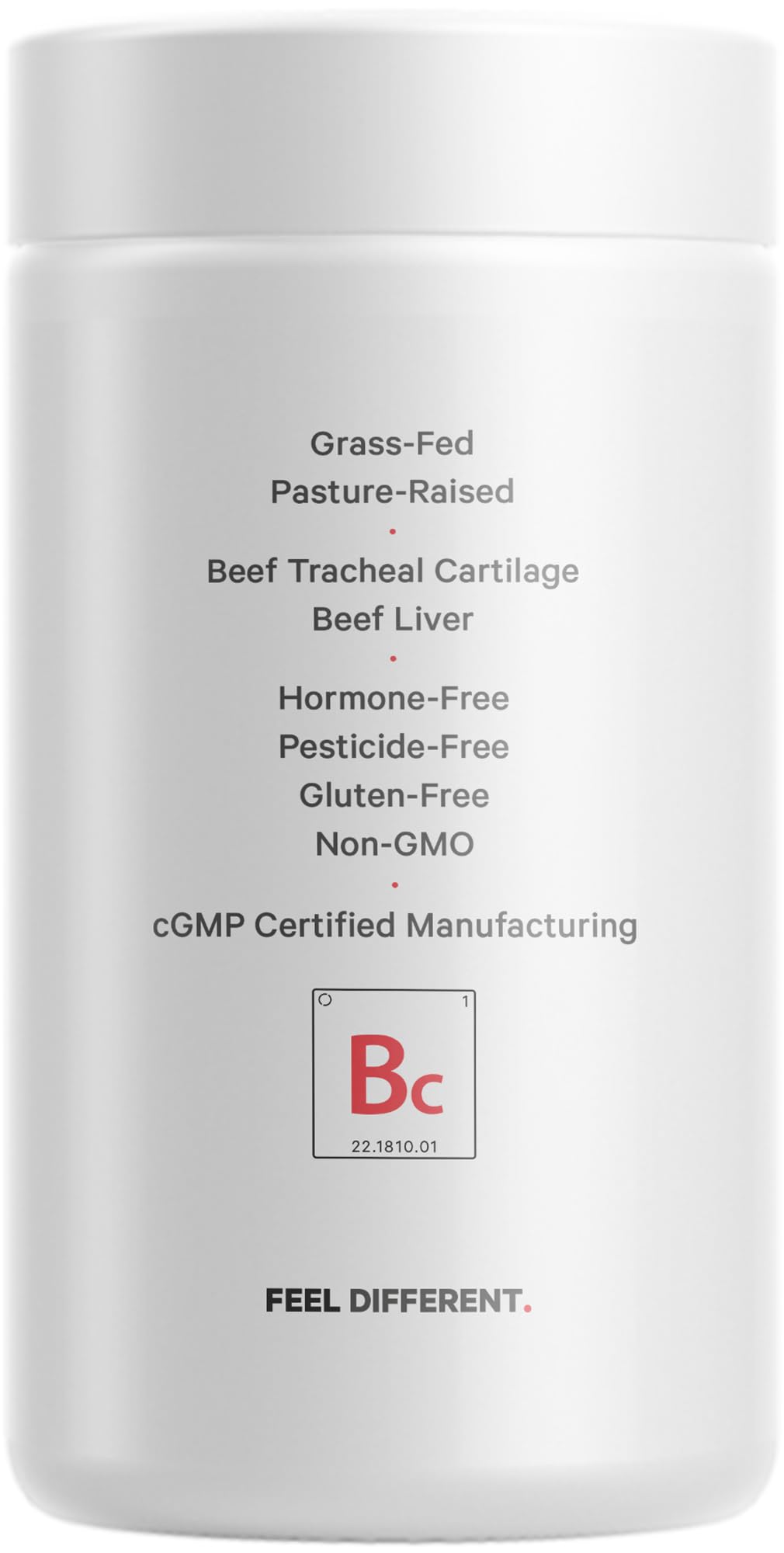 Codeage Grass Fed Beef Cartilage Supplement - Freeze Dried, Non-Defatted, Desiccated Beef Tracheal Bovine Cartilage & Liver Pills – Pasture Raised Argentina Beef Vitamins - Non-GMO -180 Capsules Codeage uk supplements