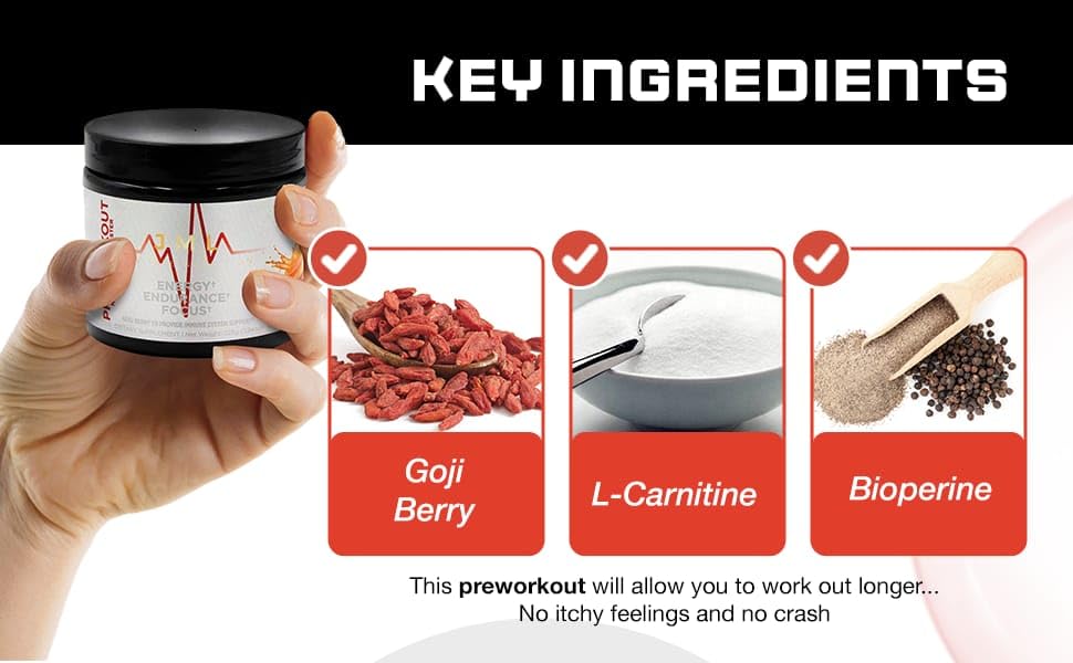 JML PreWorkout Includes GOGI Berry JML LEVITATE NUTRITION uk supplements