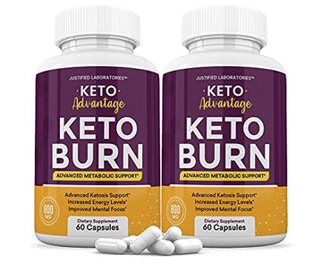 (2 Pack) Keto Advantage Keto Burn Pills Includes Apple Cider Vinegar goBHB Exogenous Justified Laboratories uk supplements