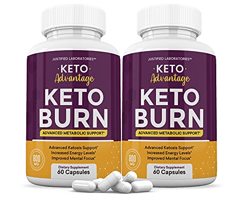 (2 Pack) Keto Advantage Keto Burn Pills Includes Apple Cider Vinegar goBHB Exogenous Justified Laboratories uk supplements