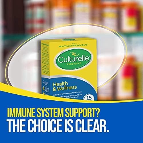 Culturelle Health & Wellness Daily Probiotic Supplement For Men & Women, Helps Support Your Immune System, Occasional Diarrhea, Gas & Bloating, 15 Billion CFUs, Non-GMO, 50 Count Culturelle uk supplements