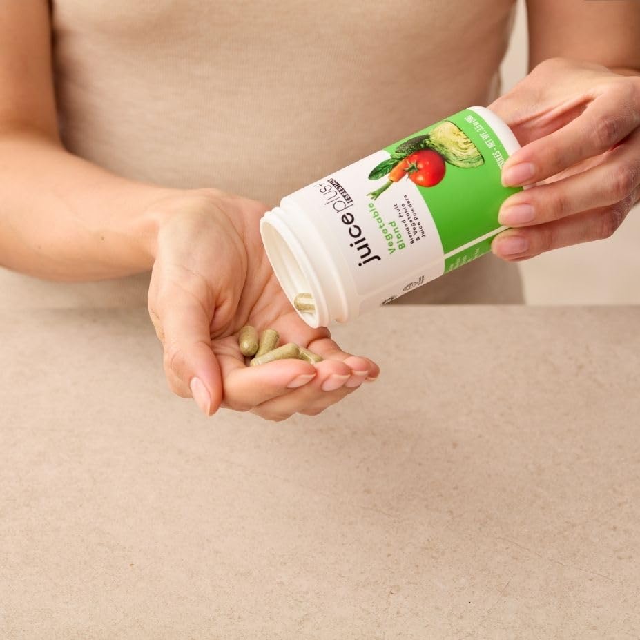 Juice Plus+ Vegetable Blend: with Broccoli, Parsley, Tomato & More - Plant-Based, Vegan, Gluten-Free, Non-GMO, Kosher - for Heart, Immune, Cognitive & Skin Health - 1 Bottle (60 Servings) Juice Plus+ uk supplements