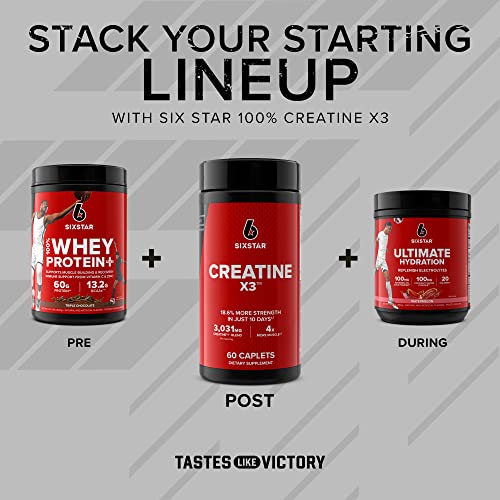 Six Star Creatine Pills Post Workout X3 Creatine Capsules | Creatine Monohydrate Blend Six Star uk supplements