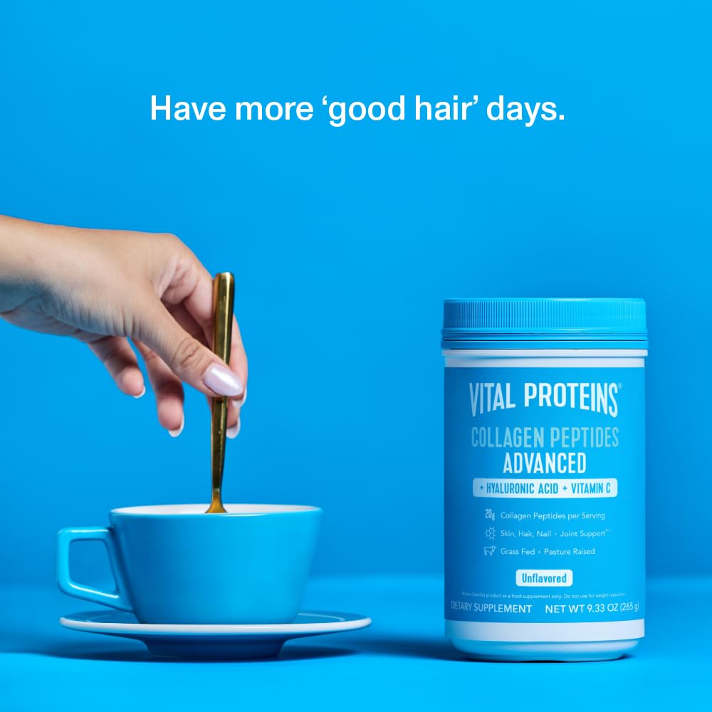 Vital Proteins Collagen Powder Supplement Hydrolyzed Peptides with Hyaluronic Acid Vital Proteins uk supplements