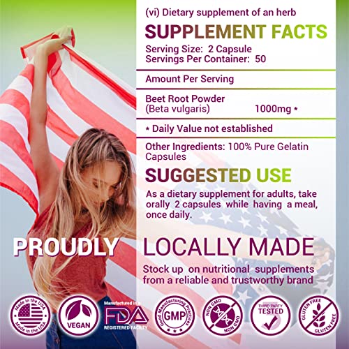 HERBALICIOUS Beet Root Capsules - Herbal Supplement for Athletic Performance HERBALICIOUS uk supplements