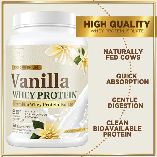 Hello Lovely! Whey Protein Powder, Vanilla Flavored Whey Isolate with 26g Protein Hello Lovely! uk supplements
