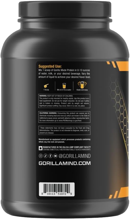 Gorilla Mode Premium Protein - Chocolate Peanut Butter / 24 Grams of Protein/Recover Gorilla Mind uk supplements