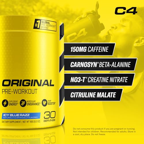 Cellucor C4 Original Pre Workout Powder ICY Blue Razz & C4 Sport Pre Workout Powder Cellucor uk supplements