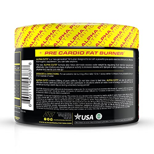 Alpha Pro Nutrition Alpha Cuts Fat Burner Thermogenic Men Women Pre Cardio Workout Alpha Pro Nutrition uk supplements