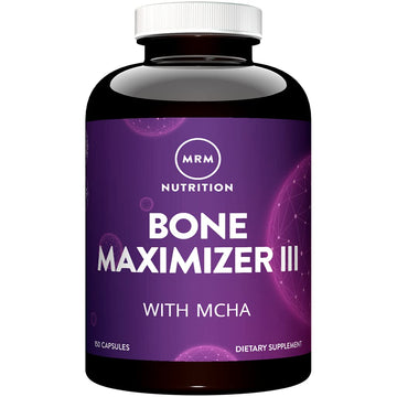 MRM Nutrition Bone Maximizer® III | with MCHA + Vitamin D3 + Vitamin K2 | Bone Health | High Potency | Key Vitamins and Minerals for Bones | 50 Servings MRM uk supplements