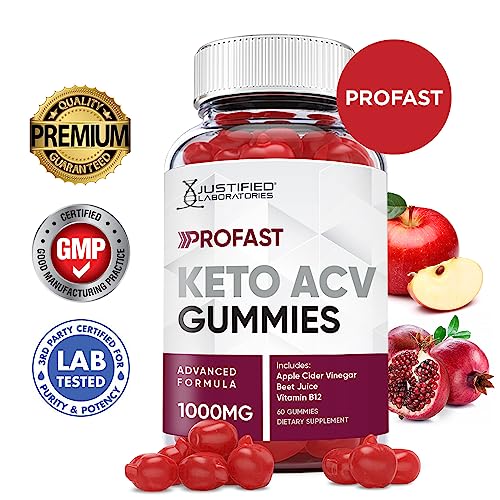 Justified Laboratories ProFast Keto ACV Gummies 1000MG Pro Fast Vegan Non GMO Justified Laboratories uk supplements