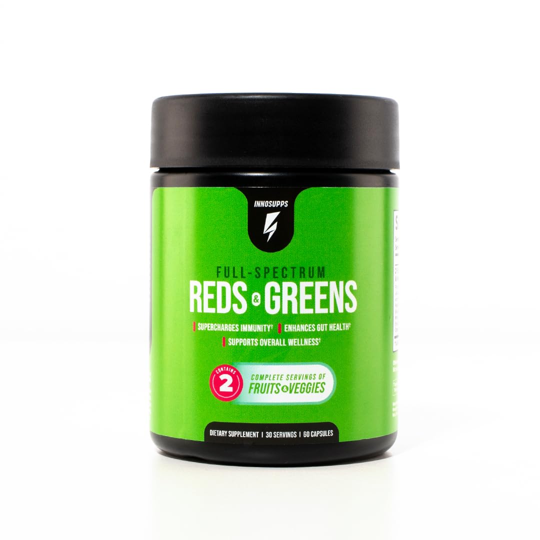 InnoSupps Full Spectrum Reds & Greens | PhytoServ, 2 Servings of Fruits + Veggies Per InnoSupps uk supplements