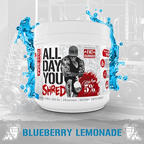 5% Nutrition Rich Piana AllDayYou Shred BCAA Powder | Amino Acid Supplement 5% Nutrition uk supplements