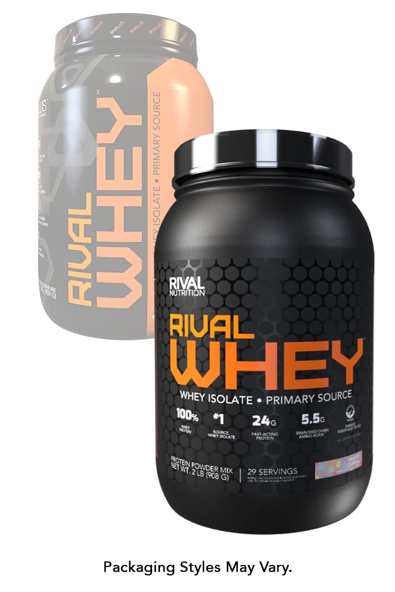 Rivalus Rivalwhey – Fruity Cereal 2lb - 100% Whey Protein, Whey Protein Isolate Primary Rivalus uk supplements