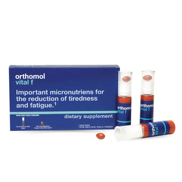 Orthomol Vital F Vial, Women's Multivitamin, 7-Day Supply, Vitamins A, B, C, D, E, K, Calcium, Iodine, Omega-3 Orthomol uk supplements