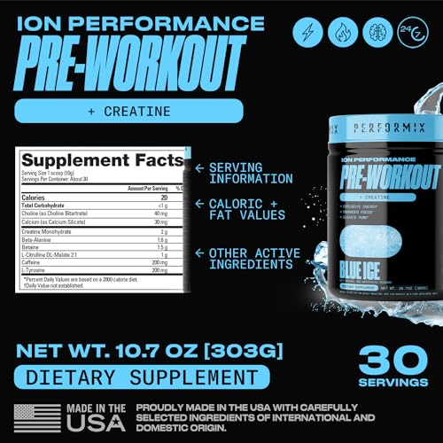 PERFORMIX - ION Pre Workout - Increase Pump, Energy & Endurance PERFORMIX uk supplements