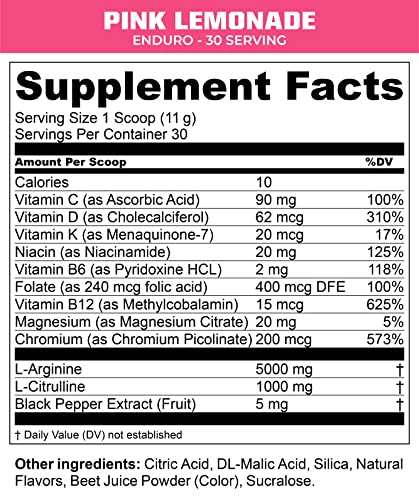 MTN OPS Enduro Nitric Oxide Supplement & Stim-Free Pre Workout - 30 Servings MTN OPS uk supplements