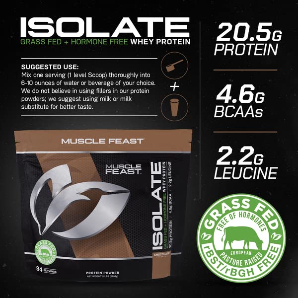 Muscle Feast Grass-Fed Whey Protein Isolate, All Natural Hormone Free Pasture Raised Muscle Feast uk supplements
