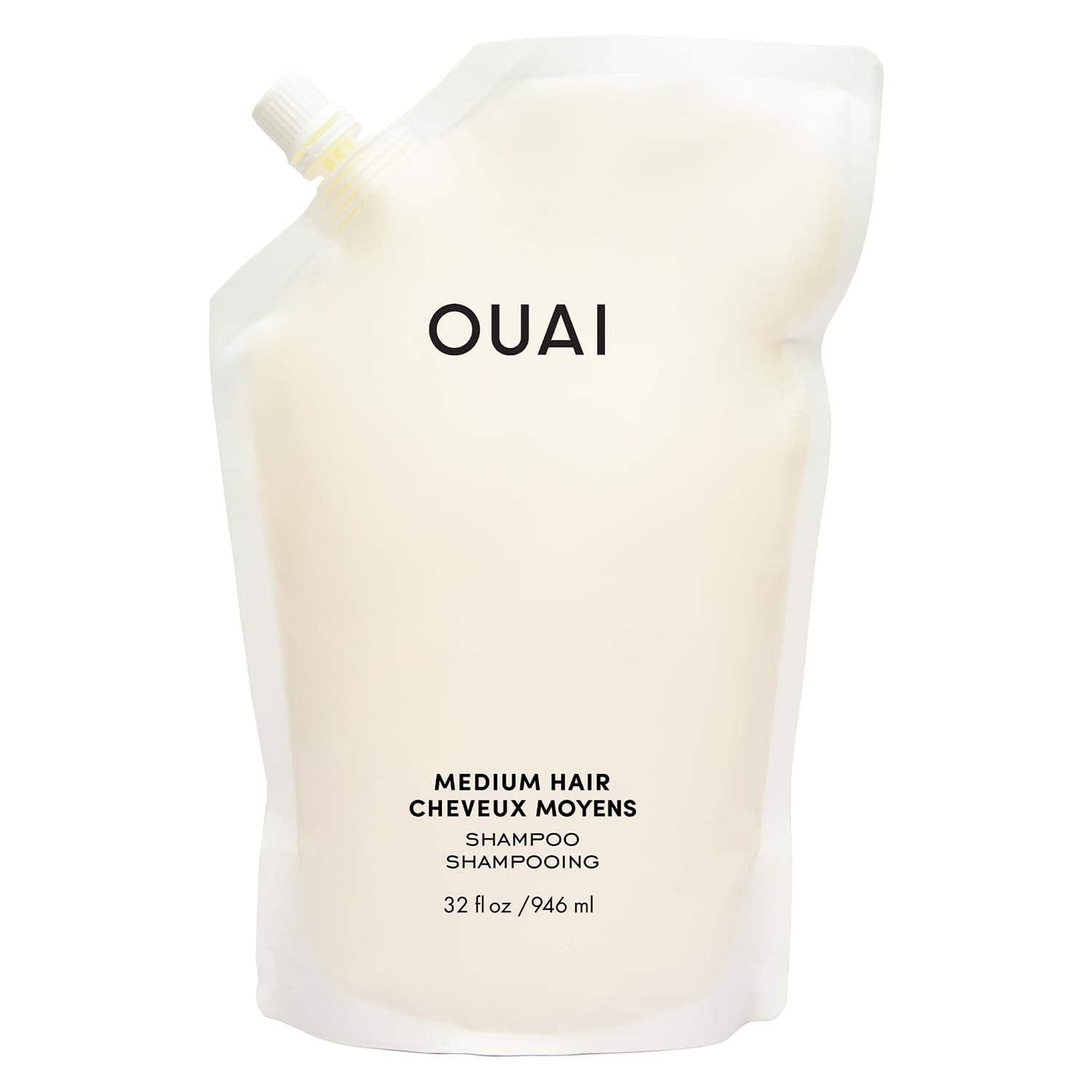 OUAI Medium Shampoo Refill - Hydrating Shampoo with Coconut Oil, Babassu, Kumquat Extract and Keratin - Strengthens, Nourishes and Adds Shine - Paraben, Phthalate and Sulfate Free Hair Care (32 Fl Oz) OUAI uk supplements