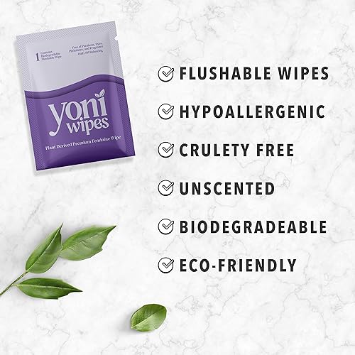 Yoni Wipes - 30 Count Biodegradable & Flushable Feminine Wipes, pH-Balanced, Aloe Vera & Vitamin E Yoni Wipes uk supplements