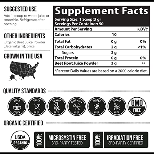 BioBeet Max Strength Beet Root Juice Powder – 20:1 Concentrate, Each Serving Derived Triquetra Health uk supplements