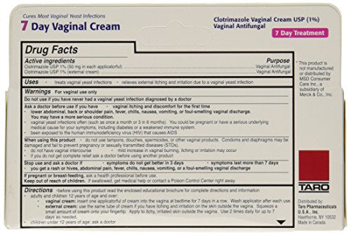 Taro Clotrimazole 7 Vaginal Cream 45 g ( Pack of 2) Clotrimazole uk supplements