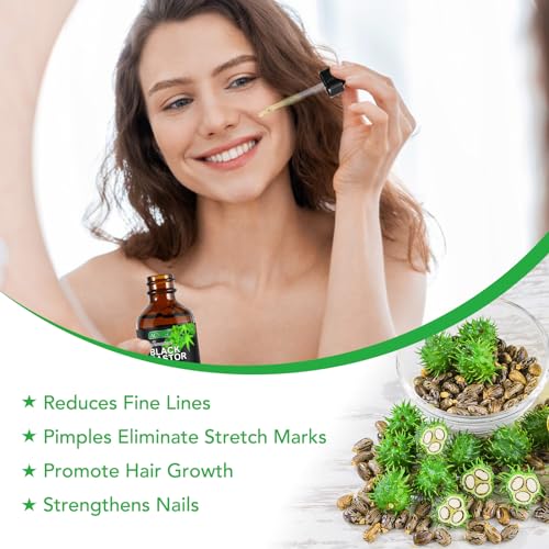 ALIVER Jamaican Black Castor Oil (2 Pack), Jamaican Castor Oil Organic Cold Pressed Unrefined ALIVER uk supplements