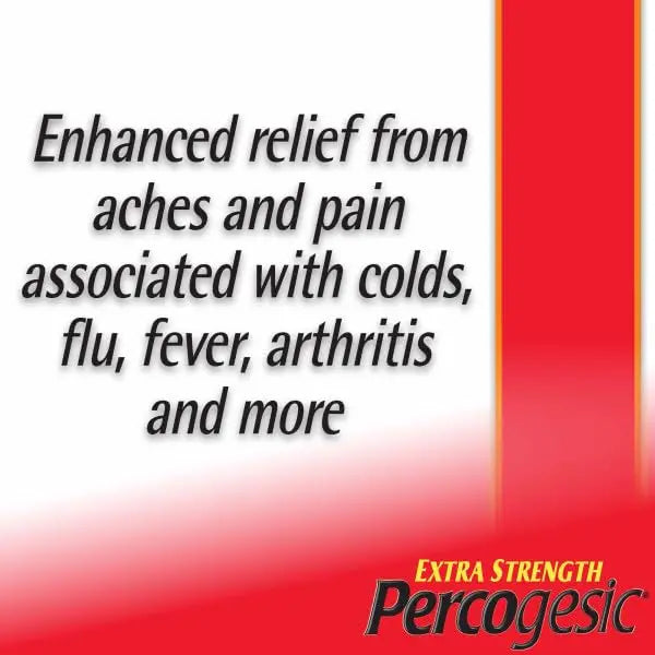 Percogesic Extra Strength Pain Relief | Aspirin Free Dual Action Relief | 40 Coated Caplets (3 Pack) Percogesic uk supplements