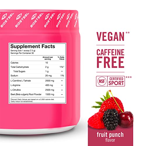 BioSteel Sports Beets Pre-Workout Powder, Non-GMO Formula, Fruit Punch, 30 Servings BioSteel Sports uk supplements