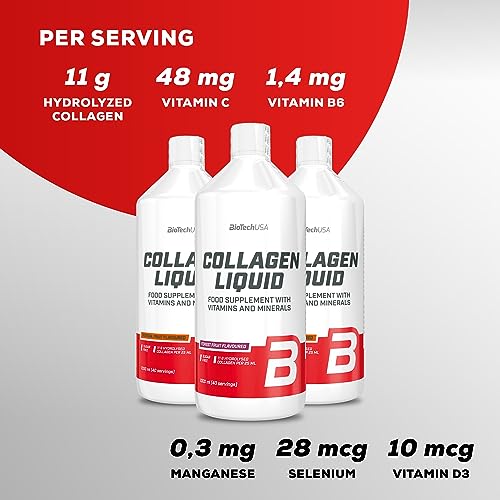 BioTechUSA Collagen Liquid, Flavored Dietary Supplement Drink with Collagen, Vitamins BioTechUSA uk supplements