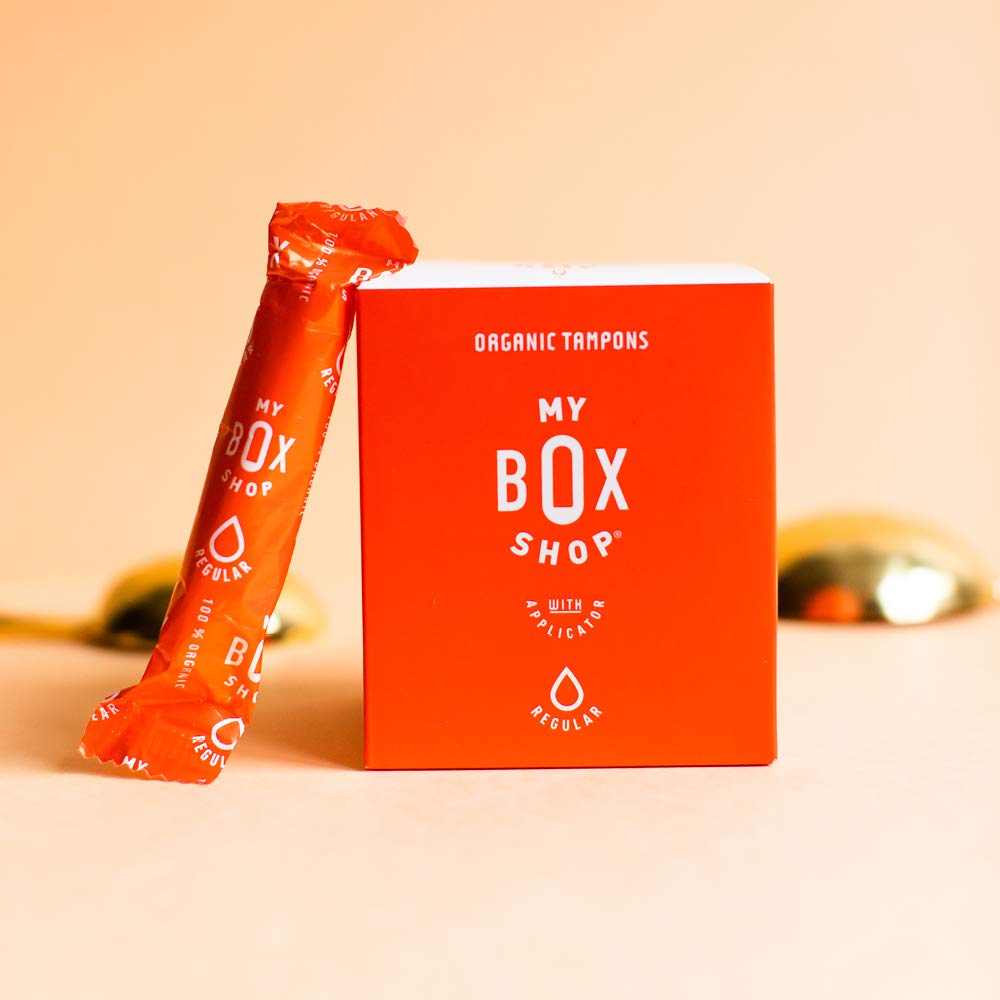 MYBOXSHOP Organic Tampons - 100% Pure Organic Cotton Tampons with BPA-Free Applicator MYBOXSHOP uk supplements