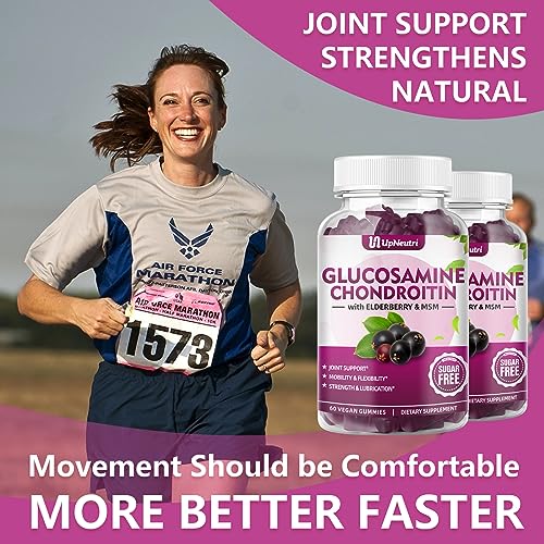 UPNEUTRI Glucosamine Chondroitin Gummies Sugar Free, Extra Strength 1500mg UPNEUTRI uk supplements