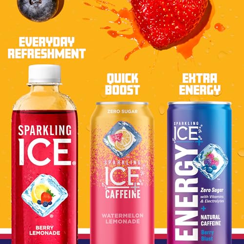 Sparkling Ice, Berry Lemonade Sparkling Water, Zero Sugar Flavored Water, with Vitamins Sparkling ICE uk supplements