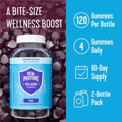 Vital Proteins Collagen Gummies, 2.5g of Clinically-Tested Collagen for Hair, Skin Vital Proteins uk supplements