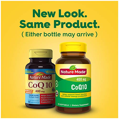 Nature Made CoQ10 400mg, Dietary Supplement for Heart Health Support, 40 Softgels Nature Made uk supplements