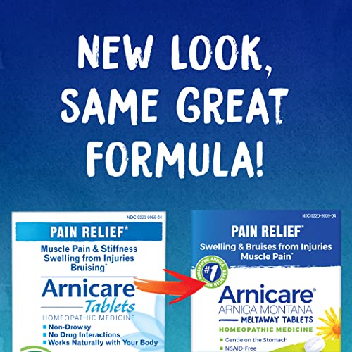 Boiron Arnicare Tablets for Pain Relief from Muscle Pain, Joint Soreness, Swelling from Injury or Bruises Boiron uk supplements
