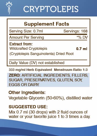Secrets of the Tribe Cryptolepis Tincture Alcohol-Free Extract, High-Potency Herbal Drops Secrets of the Tribe uk supplements