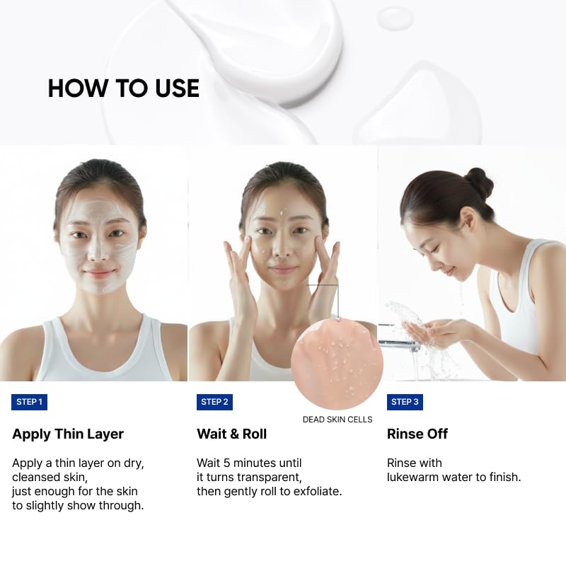 SAYNID MICROBIOME RENEWING CREAM MASK TRIAL KIT, Wash-off Cream, Soft Exfoliating Face Scrub Dead Skin Cells | 4.5g/0.15oz (3EA) SAYNID uk supplements