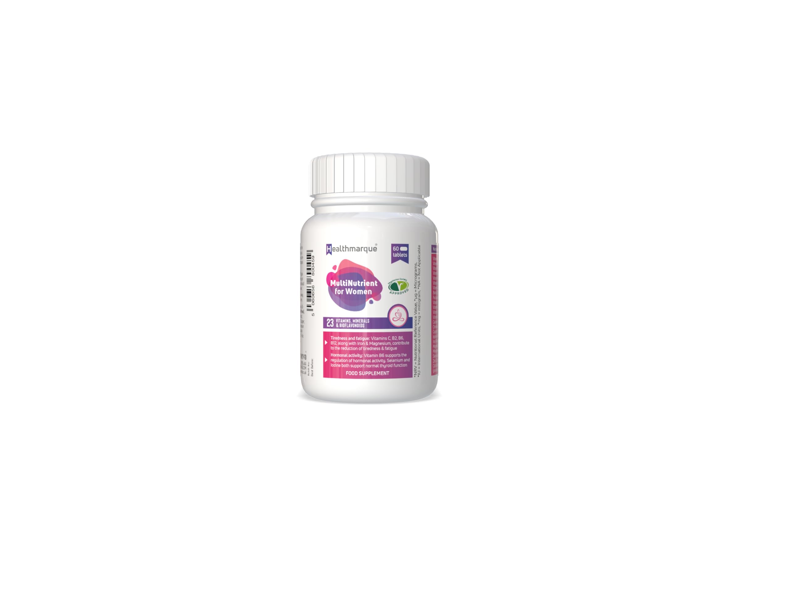 Premium Daily Multivitamin Tablets for Women - 23 Essential Vitamins, Minerals & Bioflavonoids Healthmarque uk supplements