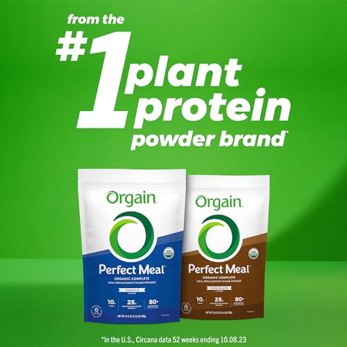 Orgain Organic Perfect Meal Replacement Protein Powder, Chocolate - 25g Plant Based Orgain uk supplements