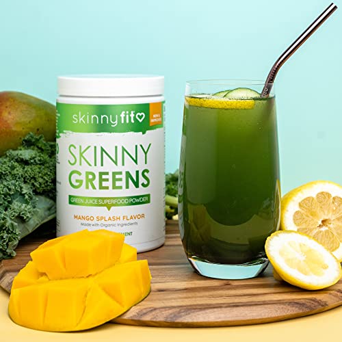 SkinnyFit Mango Splash Skinny Greens, Green Juice Superfood Powder, Natural Energy SkinnyFit uk supplements