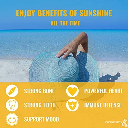 UpNourish Liposomal Vitamin D3 5000 IU Softgels - 1 Year Supply | Organic Coconut Oil Infused Vitamin D Supplements - Support Bone, Dental, Heart, Mood & Immune Health - Non GMO Gluten Free - 365 ct UpNourish uk supplements