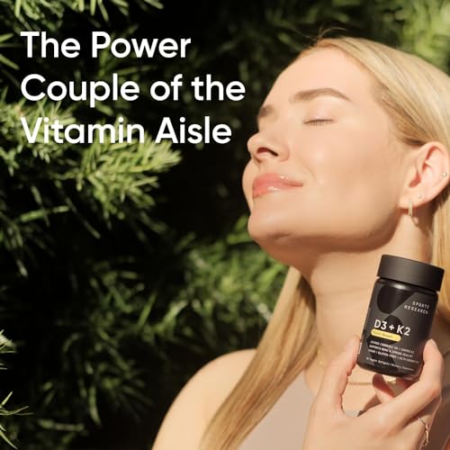 Sports Research Vitamin D3 + K2 with 5000iu of Plant-Based D3 & 100mcg of Vitamin Sports Research uk supplements