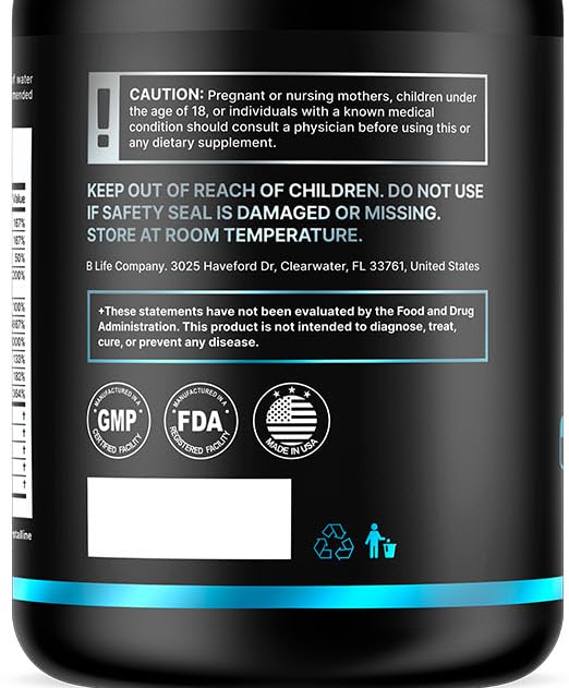 Men’s Hair Growth Supplement – Biotin & Collagen Hair Vitamins for Men – Thicker, Fuller Hair, Nail & Scalp Support – Hair Loss Supplement with Zinc, Selenium & Vitamins A C D E – 240 Capsules B Life Company uk supplements