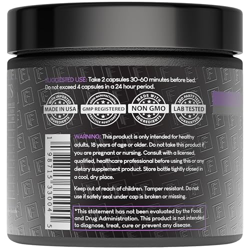 The Night Before 10-in-1 Midnight Maximizer Sleep Aid, Stress Relief, Cognition, Relaxation, Recovery, Focus, Magnesium Glycinate, L-Theanine & More, (120 Capsules – 2 Month Supply) Formulation Factory uk supplements