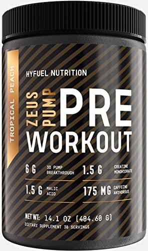 Hyfuel Nutrition Zeus Pump Pre Workout - Pump Focus Energy Power - 3D Pump Breakthrough Hyfuel Nutrition uk supplements